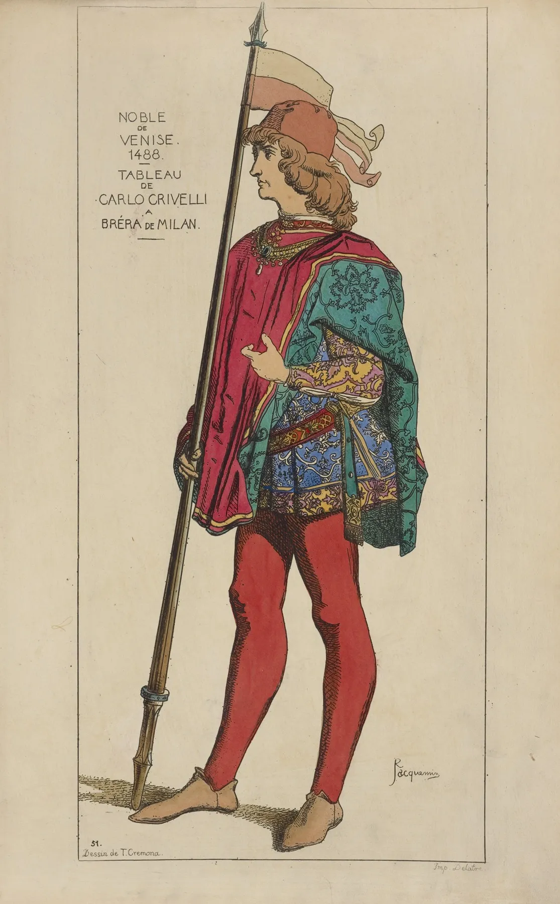 Noble De Venise 1488 Tableau De Carlo Crivelli A Brera De Milan