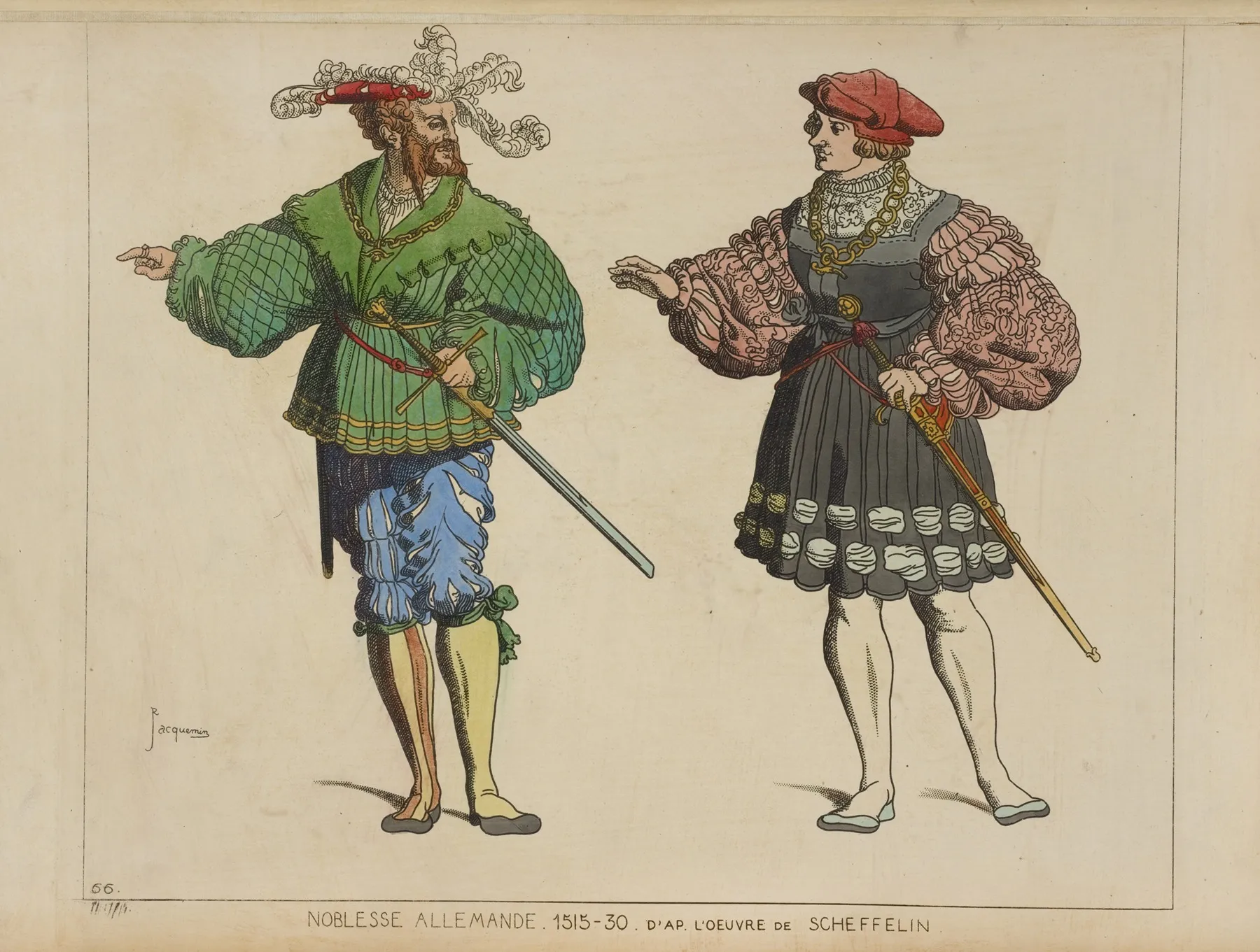 Noblesse Allemande 1515 30 Dapres Loeuvre De Scheffelin