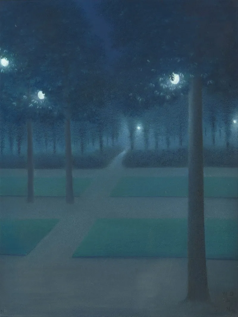 Nocturn In The Parc Royal Brussels