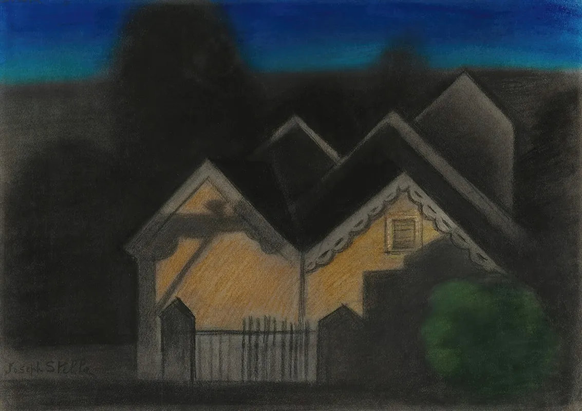 Nocturne Ii by Joseph Stella - Canvas Print