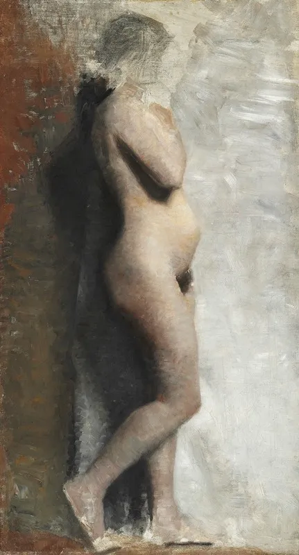 Nogen Kvindelig Model Staaende Profil Mod Hojre