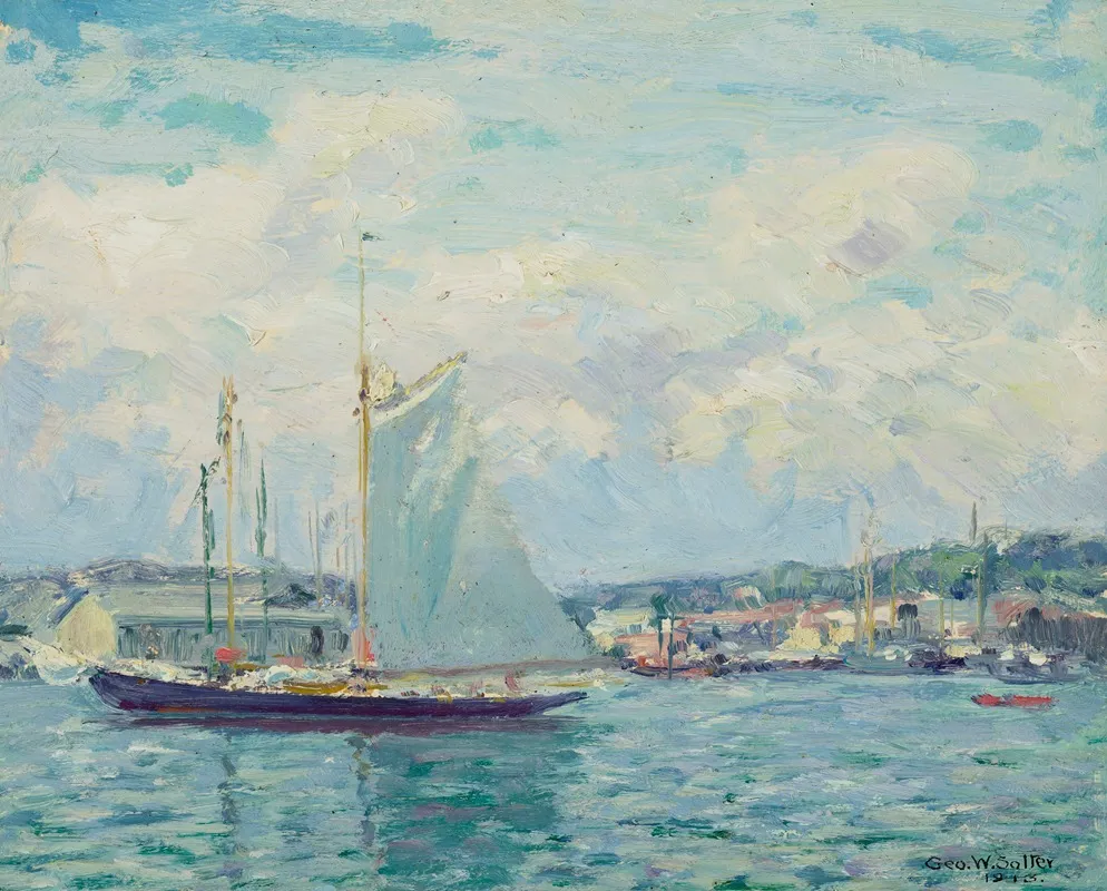 Noon Hour In The Harbor Gloucester