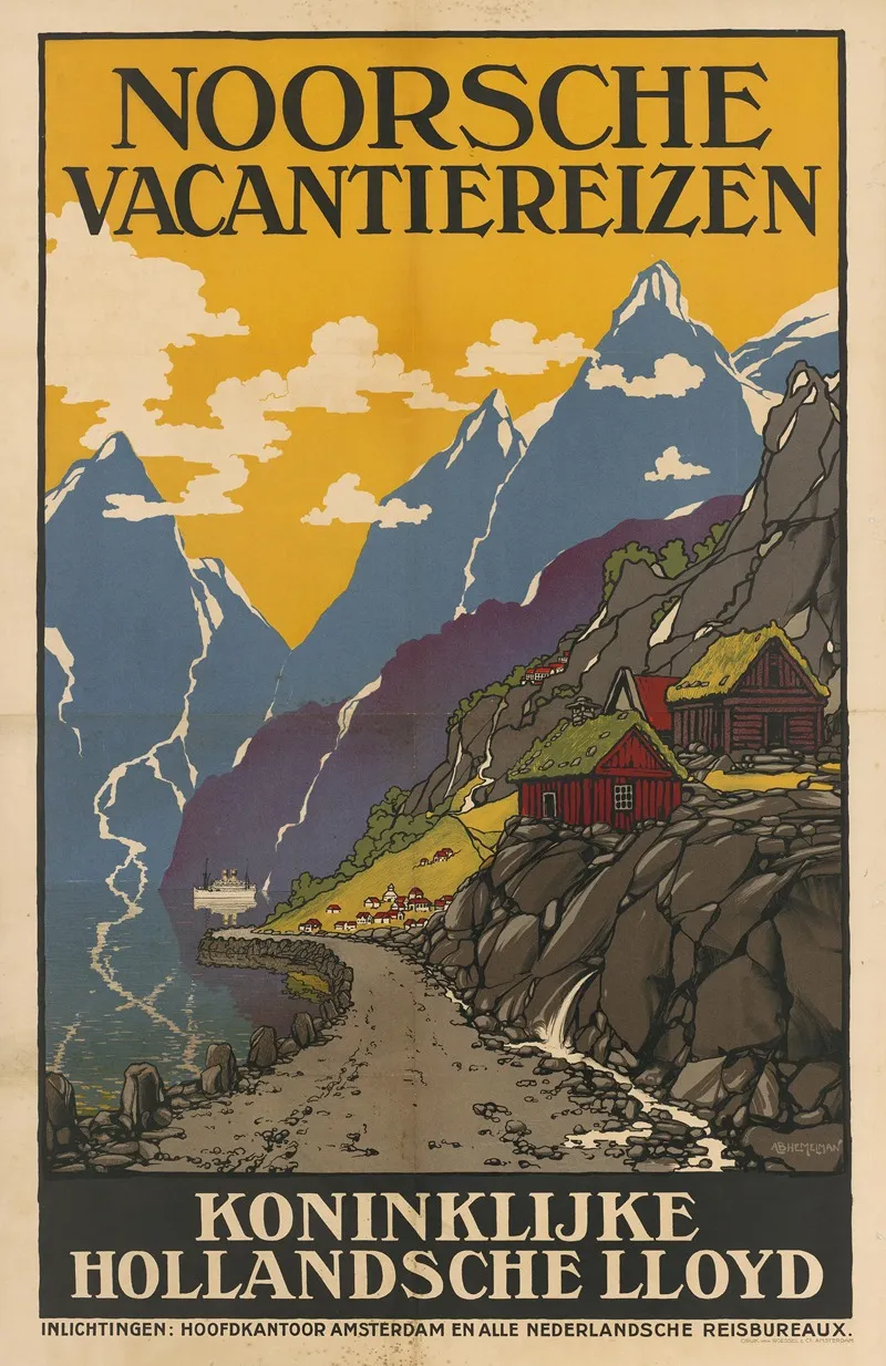 Noorsche Vacantiereizen by Albert Hemelman - Canvas Print