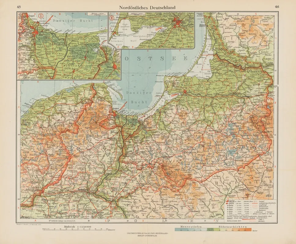 Nordostliches Deutschland by Ernst Friedrich - Canvas Print