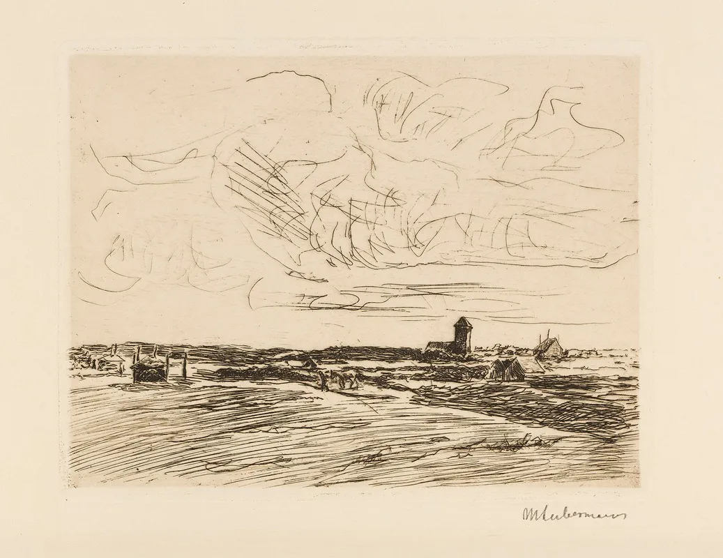 Nordwykabend by Max Liebermann - Canvas Print