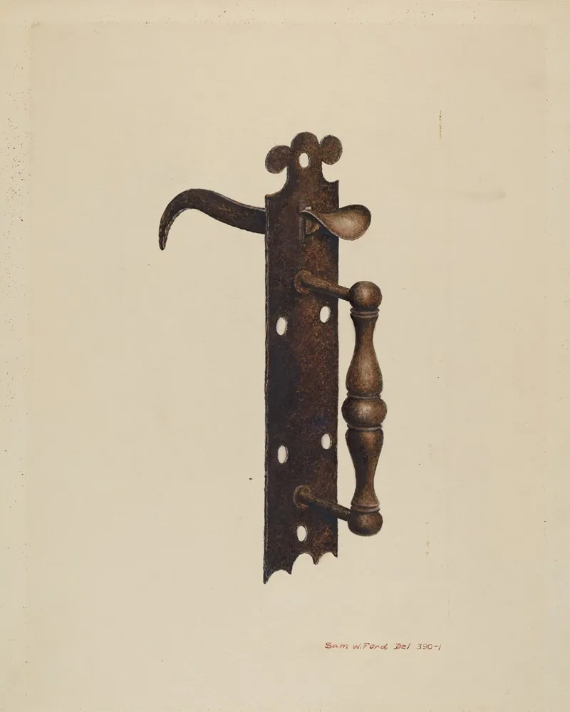 Norfolk Latch 2 by Samuel W. Ford - Canvas Print