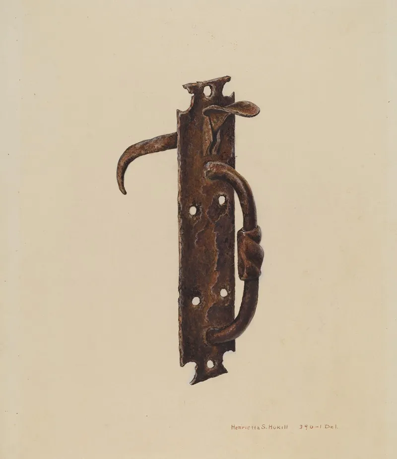 Norfolk Latch by Henrietta S. Hukill - Canvas Print