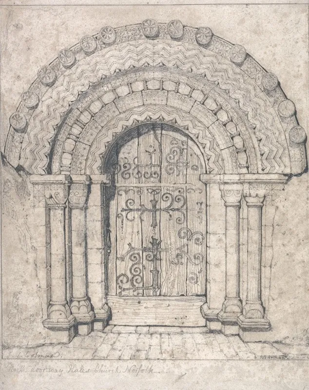 North Doorway Of Hales Church Norfolk