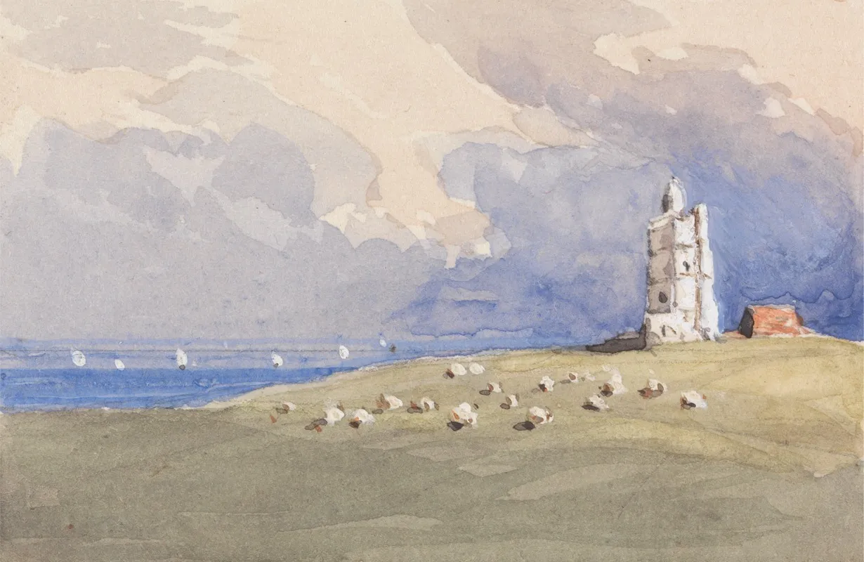 North Foreland Lighthouse by George Jackson - Canvas Print