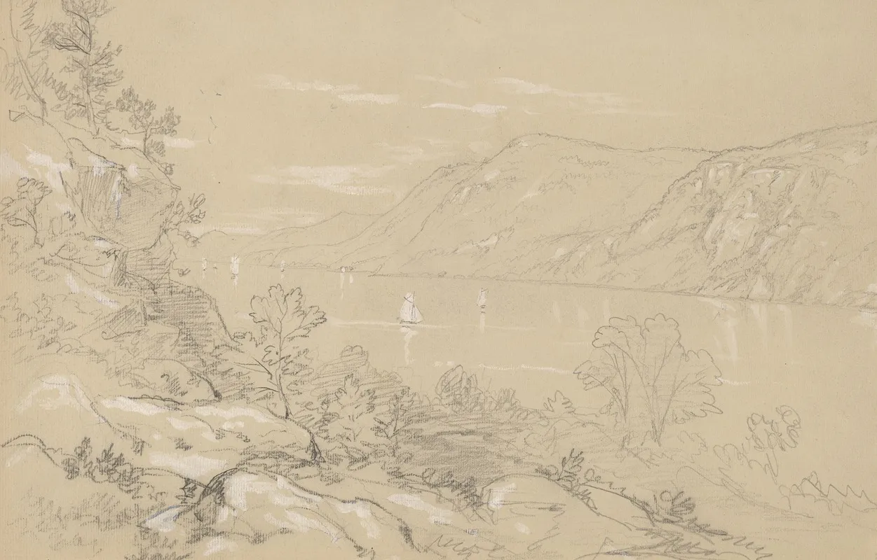North From Storm King by John William Casilear - Canvas Print