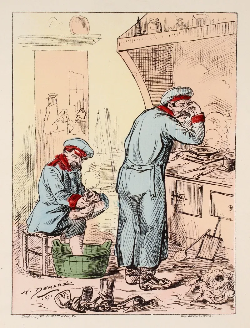 Nos Vainqueurs Par H Demare Les Prussiens Chez Nous by Henri Demare - Canvas Print