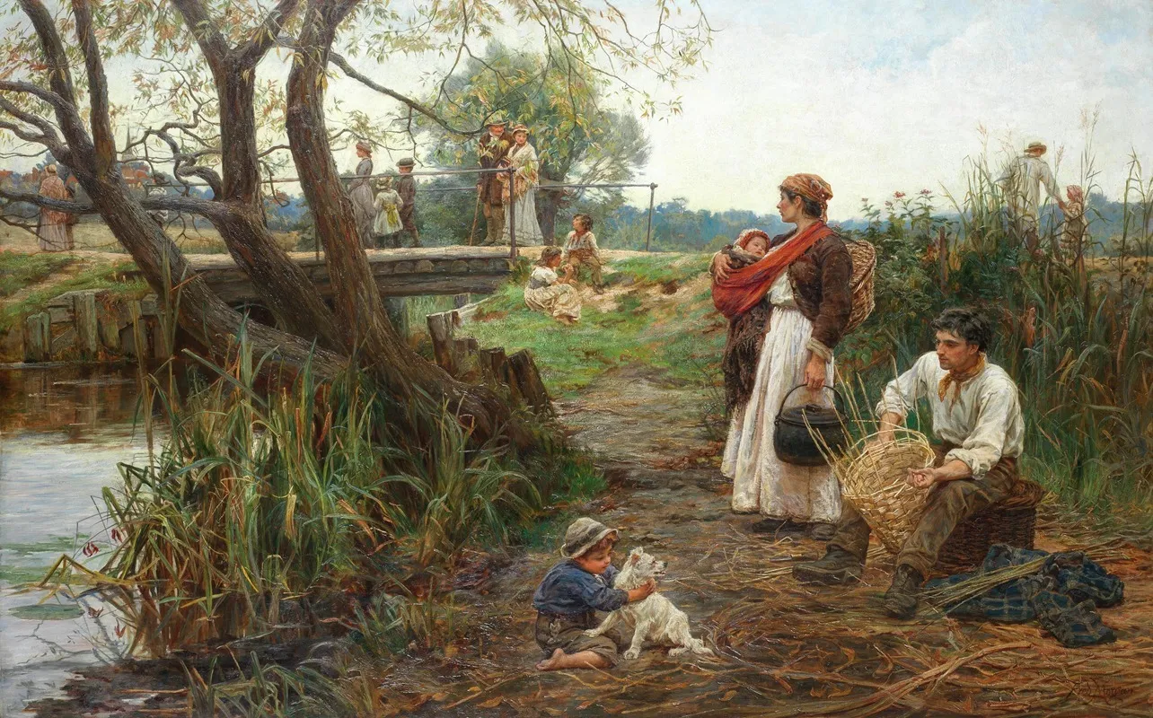 Not Of The Fold by Frederick Morgan - Canvas Print