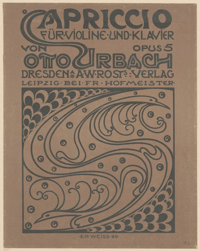 Notentitel Zu Otto Urbach Capriccio Fur Violine Und Klavier Opus 5