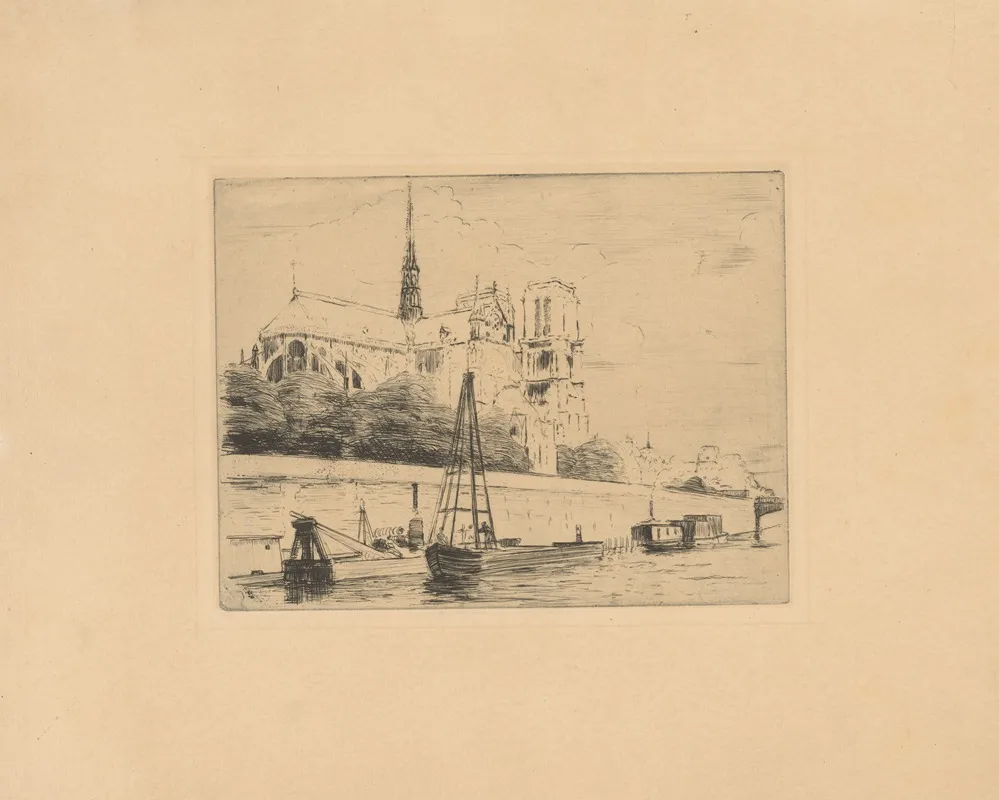 Notre Dame Cathedral In Paris by Józef Pankiewicz - Canvas Print