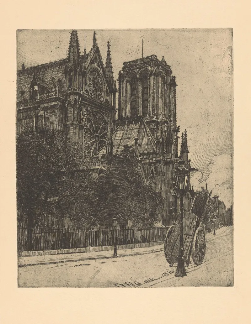 Notre Dame Cathedral by Martin Monnickendam - Canvas Print