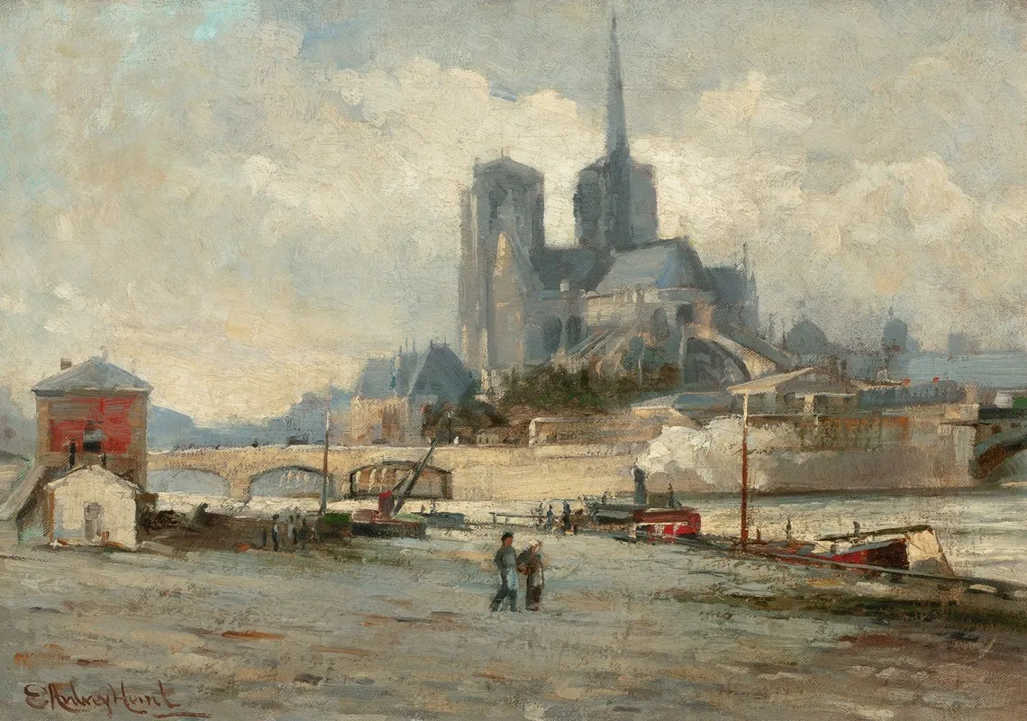 Notre Dame De Paris 3 by Edmund Aubrey Hunt - Canvas Print