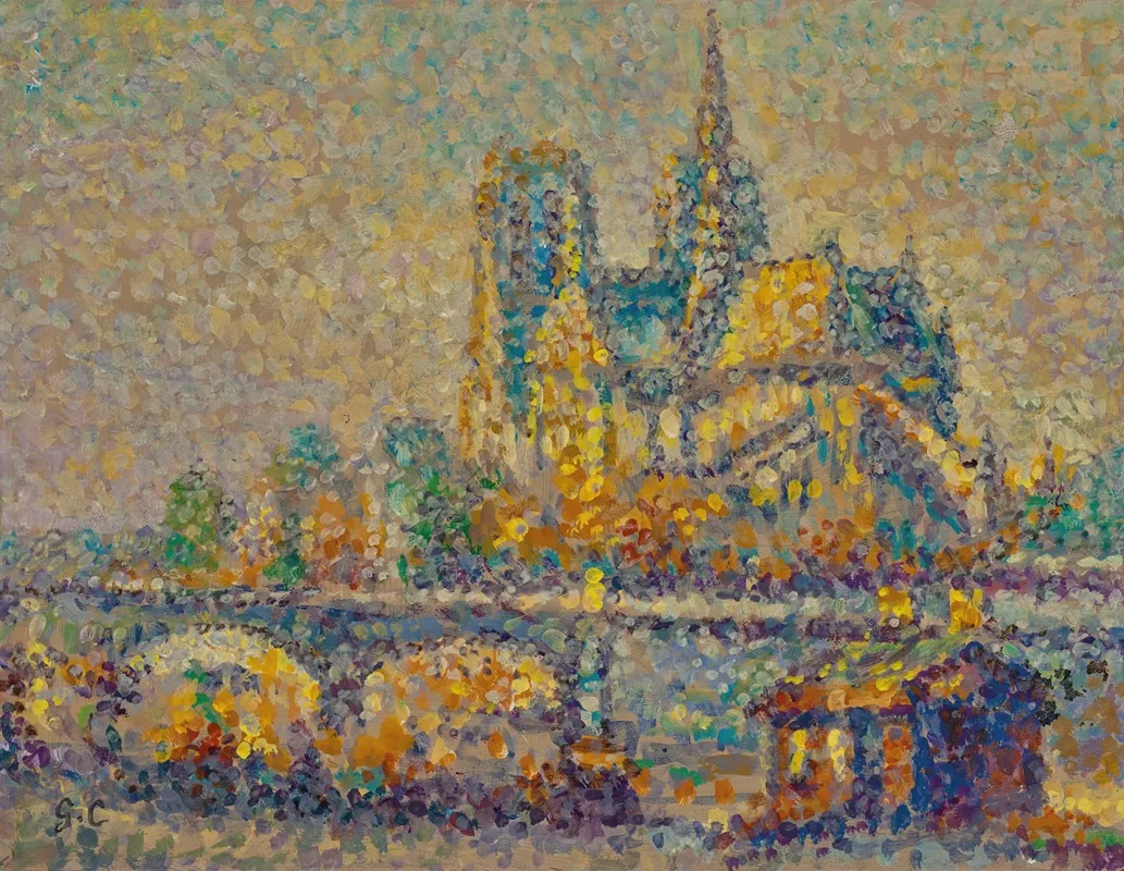 Notre Dame De Paris 4 by Gustave Cariot - Canvas Print