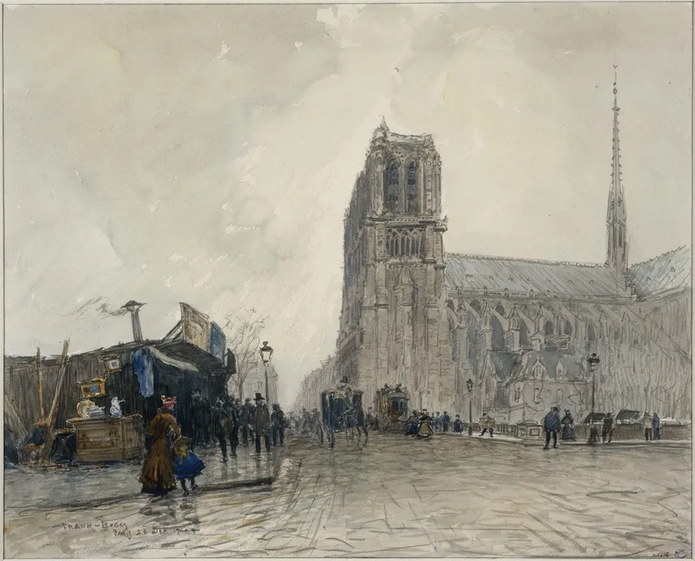 Notre Dame Vue Du Pont Au Double