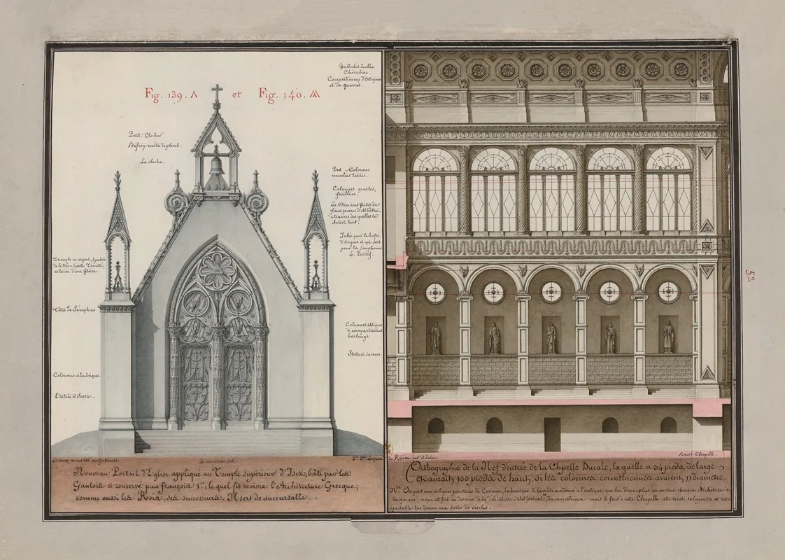 Nouveau Portail Deglise Applique Au Temple Superieur Disis Bati Par Les Gaulois Et Conserve Par Francois 1er