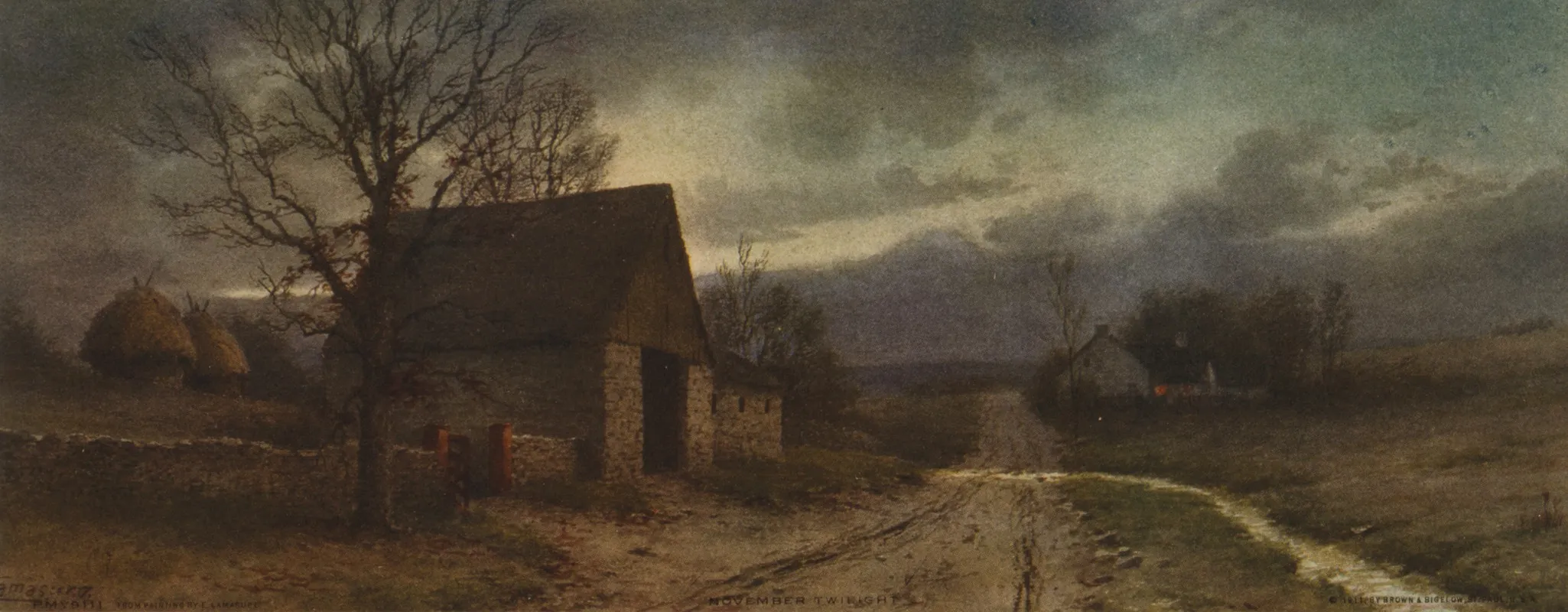 November Twilight by Edwin Lamasure - Canvas Print
