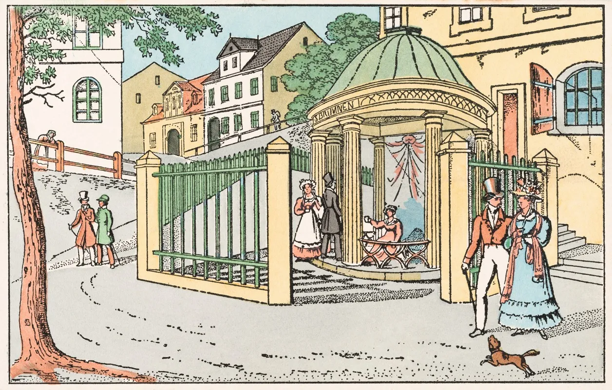 Nr 203 Alt Karlsbad Der Schlossbrunn
