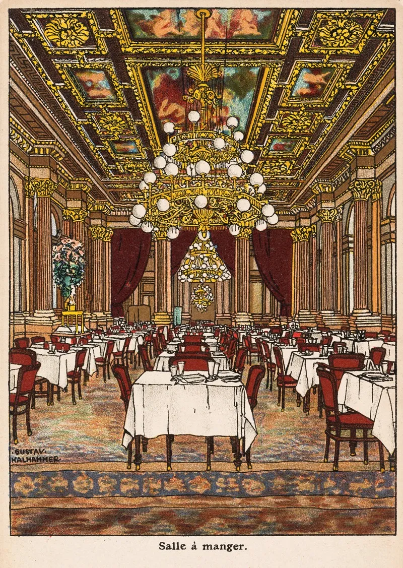 Nr 502 Salle A Manger by Gustav Kalhammer - Canvas Print