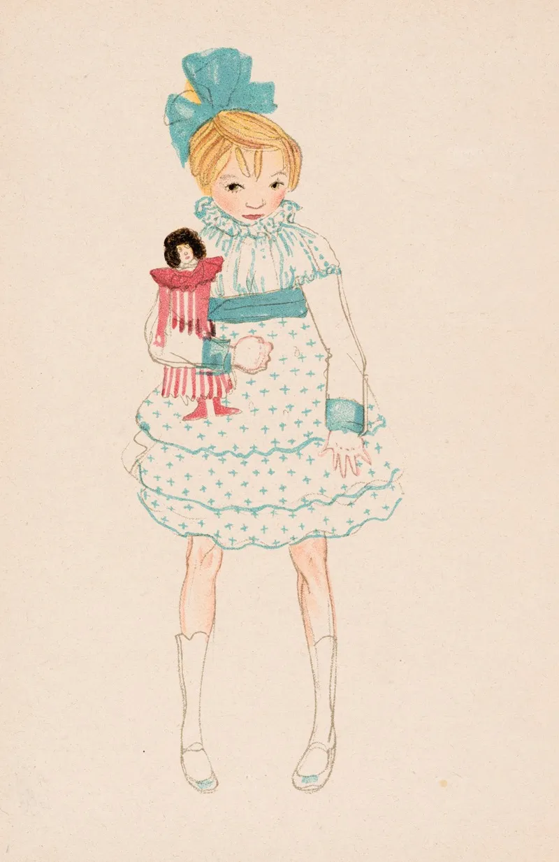 Nr 846 Madchen Mit Puppe