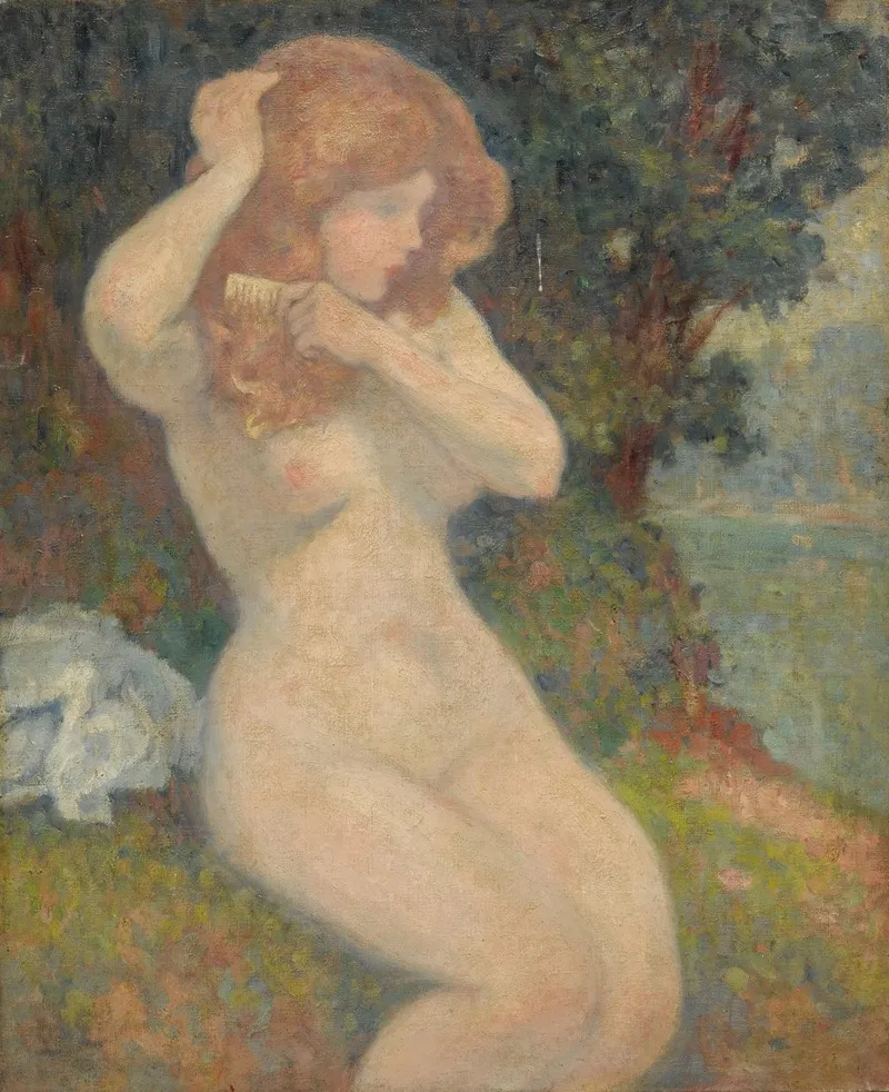 Nu Dans Un Paysage by Georges d'Espagnat - Canvas Print