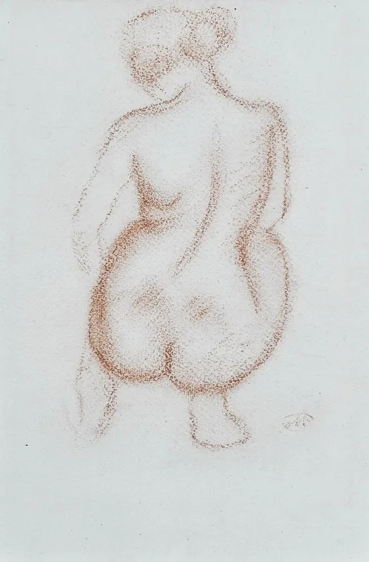 Nu De Dos 4 by Aristide Maillol - Canvas Print