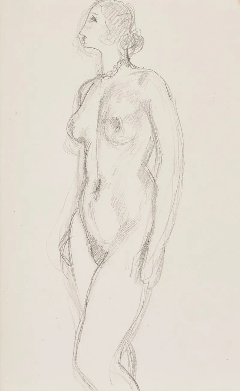 Nu De Profil by Henri Matisse - Canvas Print