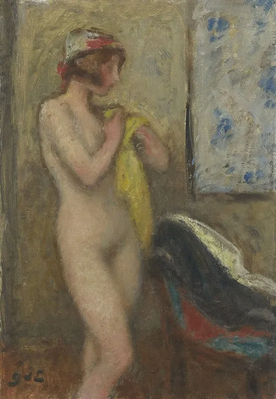 Nu Debout 10 by Georges d'Espagnat - Canvas Print