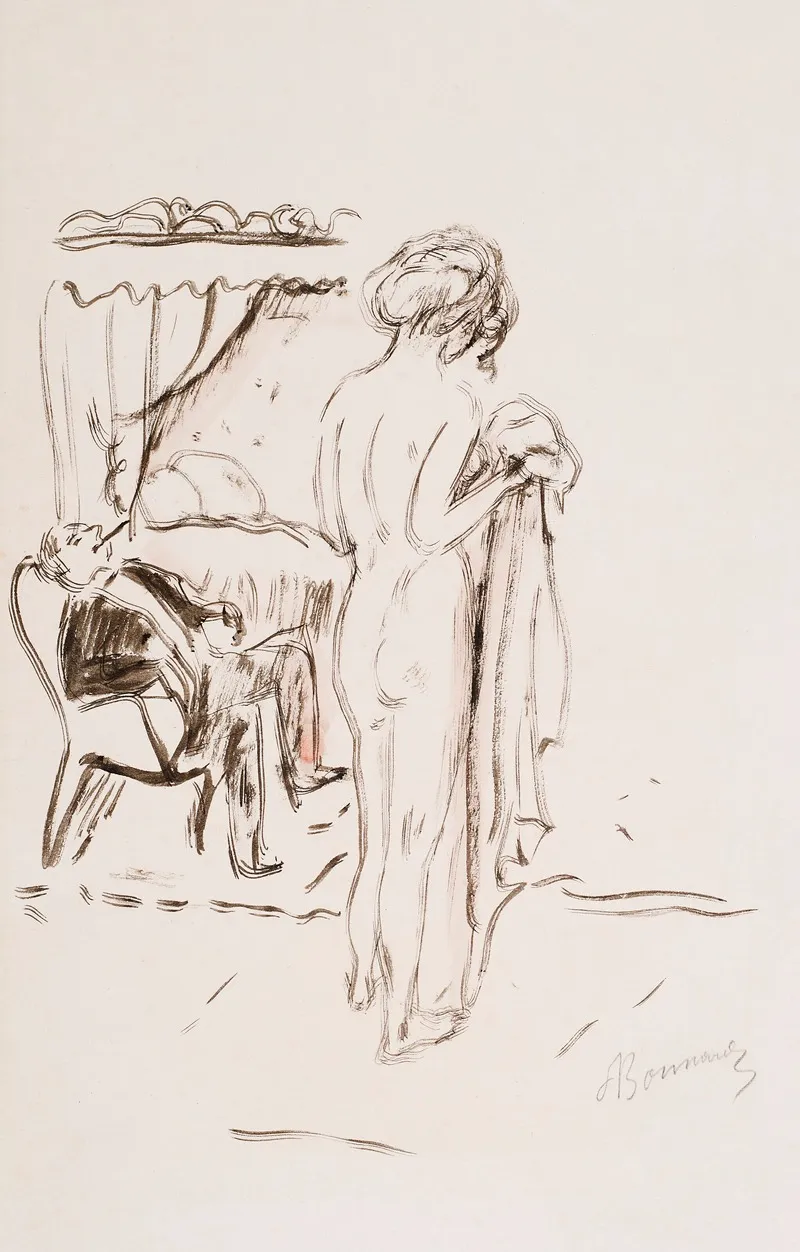 Nu Debout 4 by Pierre Bonnard - Canvas Print