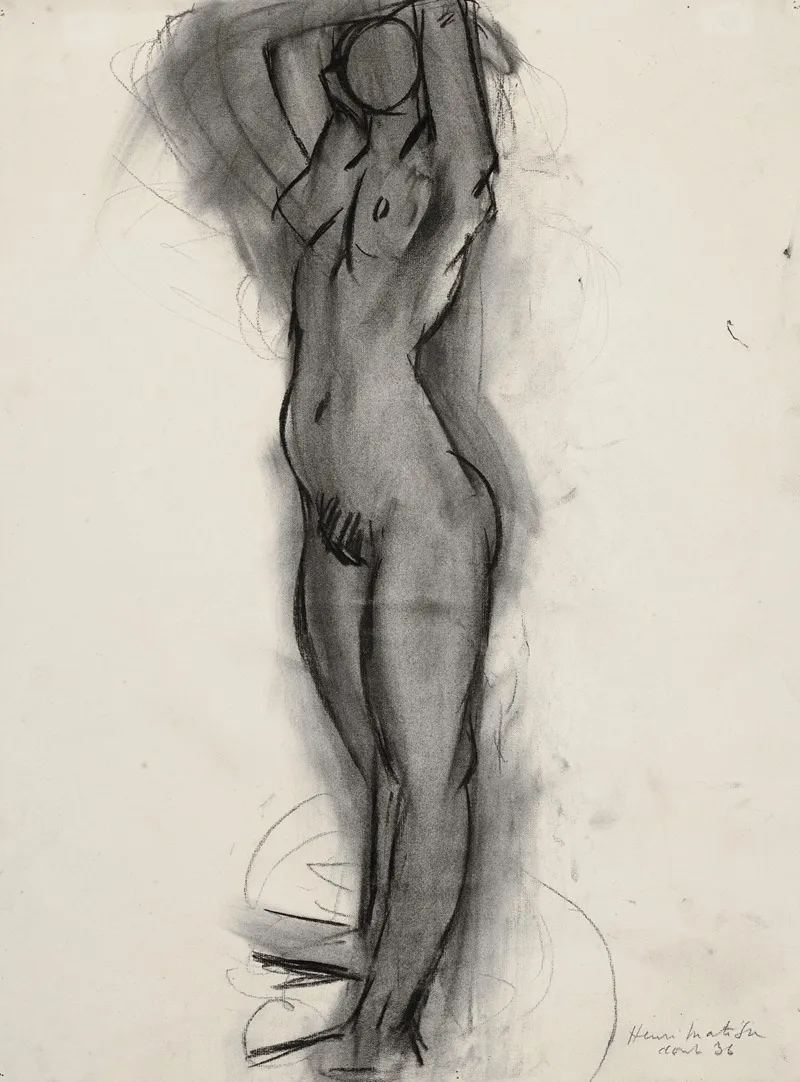 Nu Debout 8 by Henri Matisse - Canvas Print