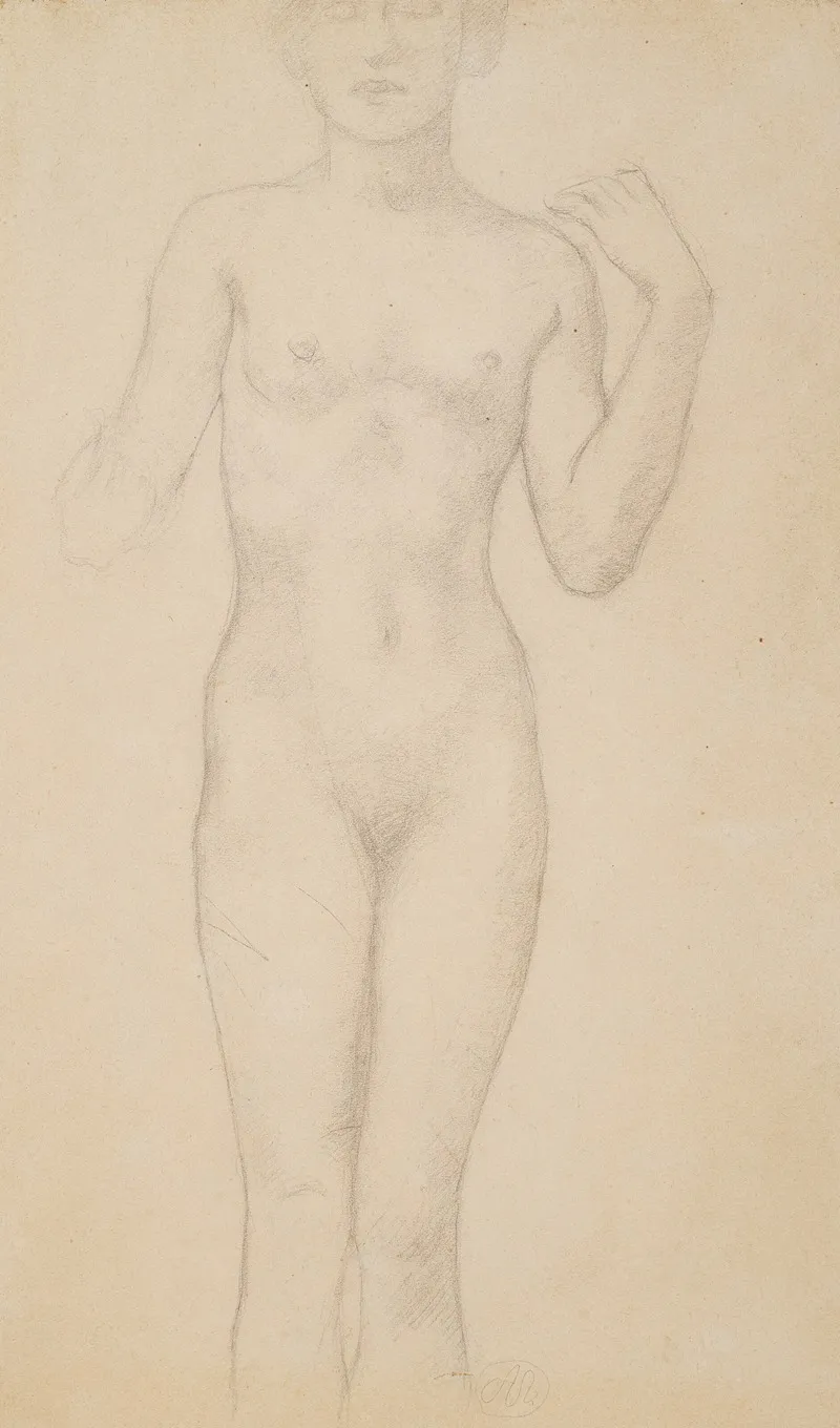 Nu Debout De Face by Aristide Maillol - Canvas Print