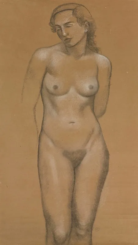 Nu Debout Iva by Aristide Maillol - Canvas Print