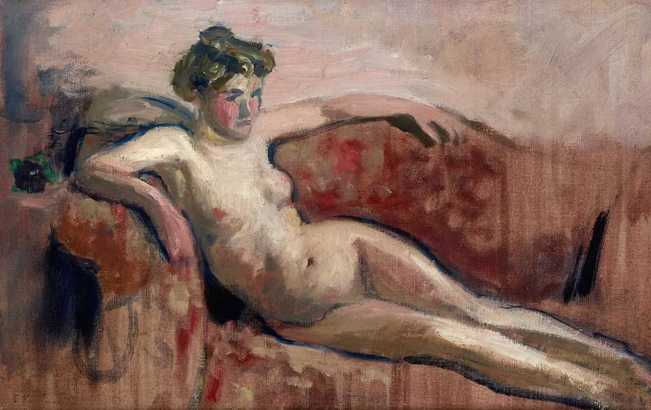 Nu Etendu Sur Un Canape