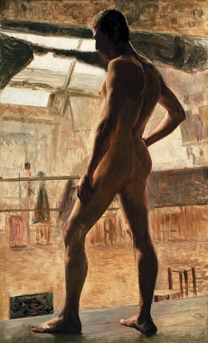 Nu Masculino by Eliseu Visconti - Canvas Print