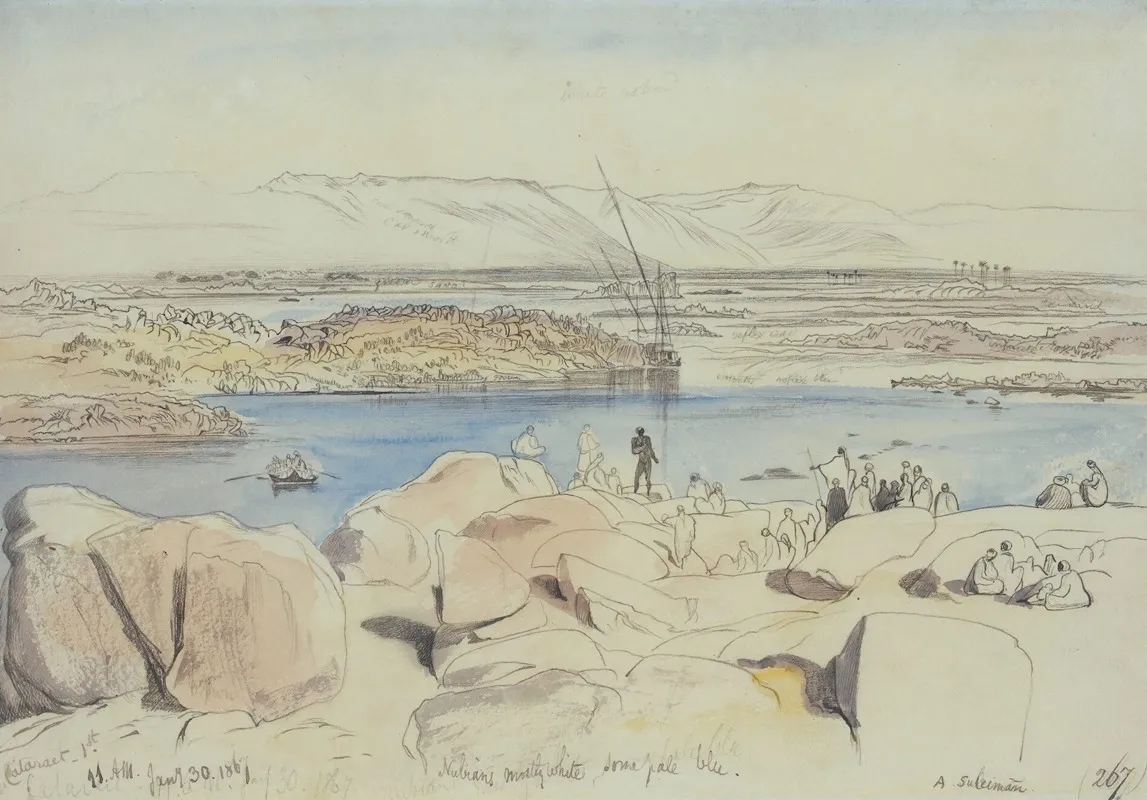 Nubians At The First Cataract On The Nile At Philae Egypt