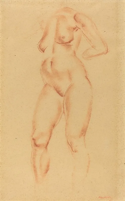 Nude 8 by Wilhelm Lehmbruck - Canvas Print