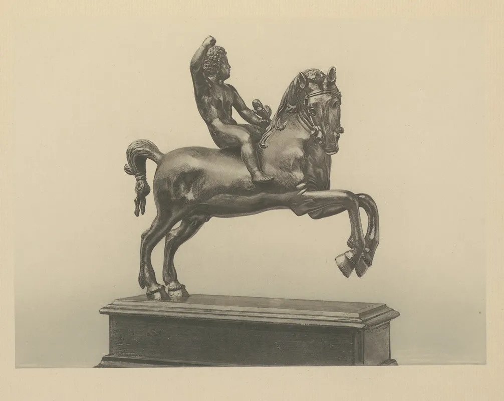 Nude Boy On Horseback North Italian Xvi Century by Wilhelm von Bode - Canvas Print