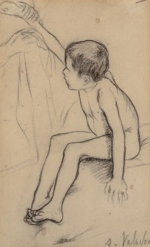 Nude Boy by Suzanne Valadon - Canvas Print