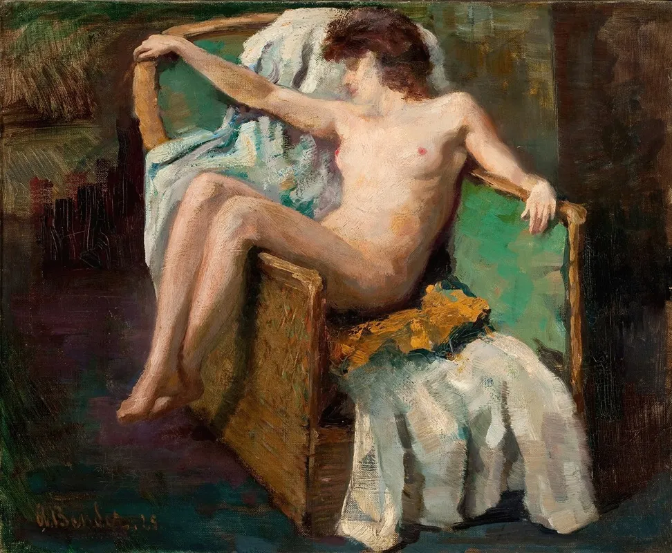 Nude In A Chair