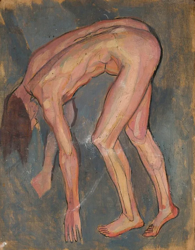 Nude Leaning