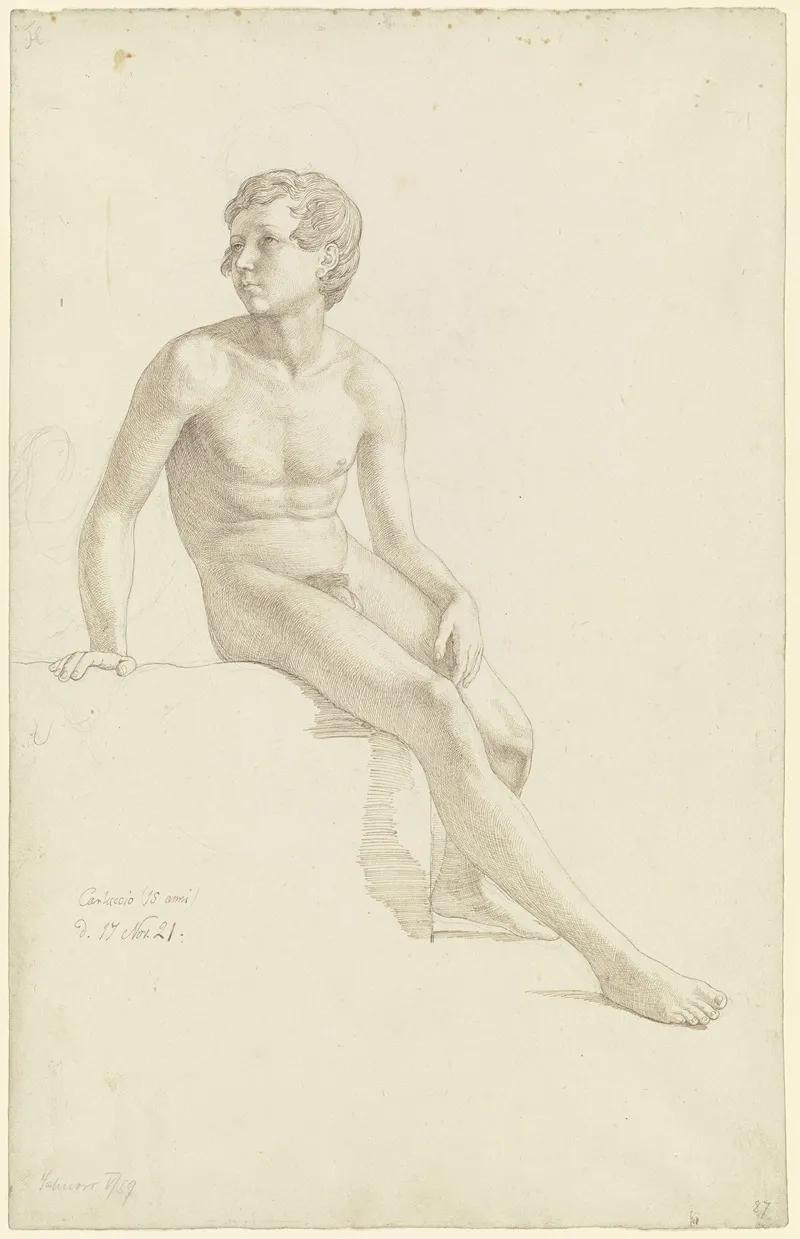 Nude Of A Sitting Boy
