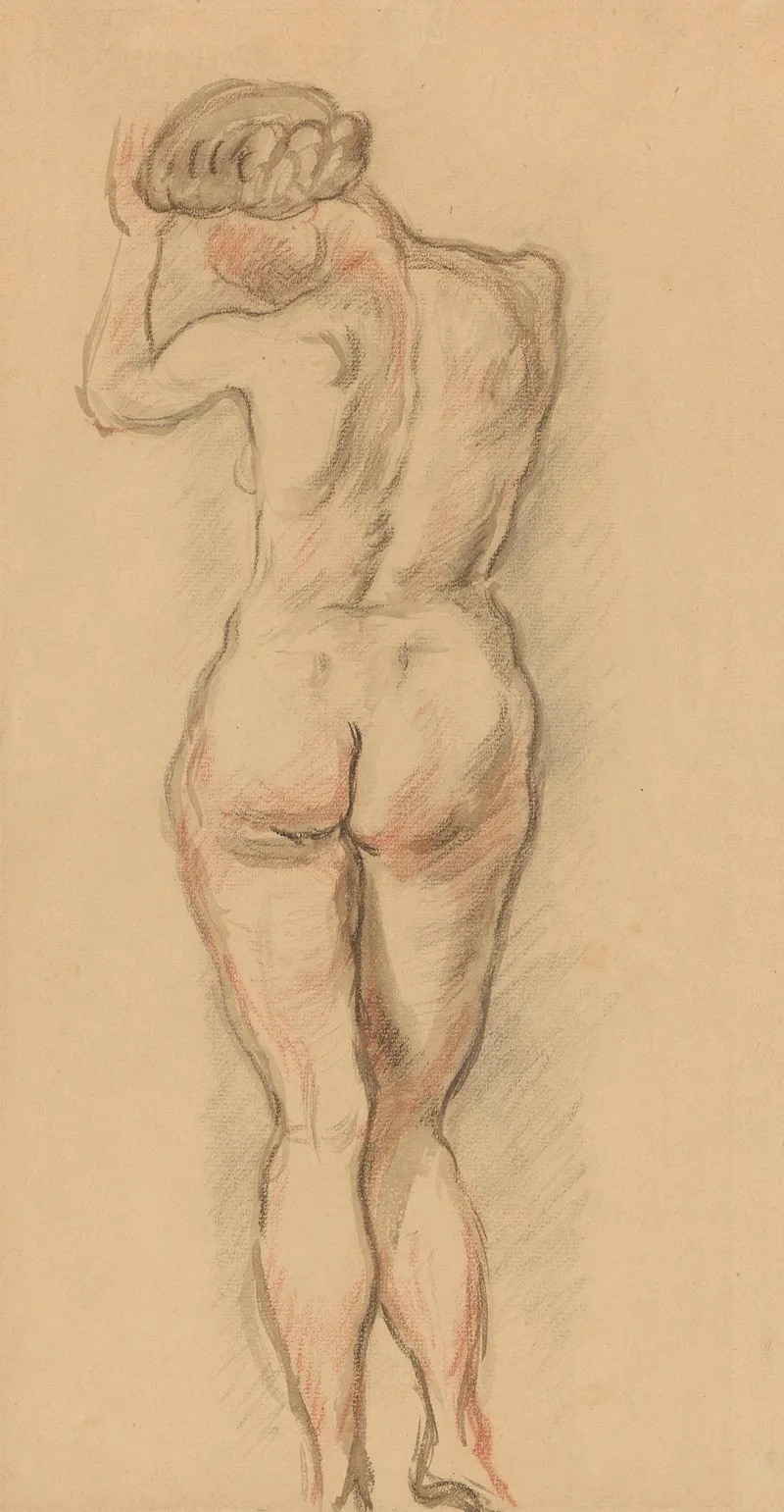 Nude Standing With Her Back Turned