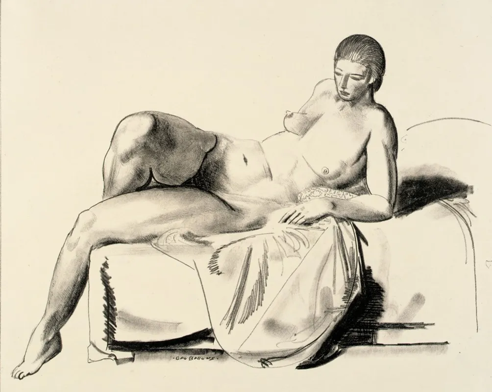 Nude Study Classic On A Couch