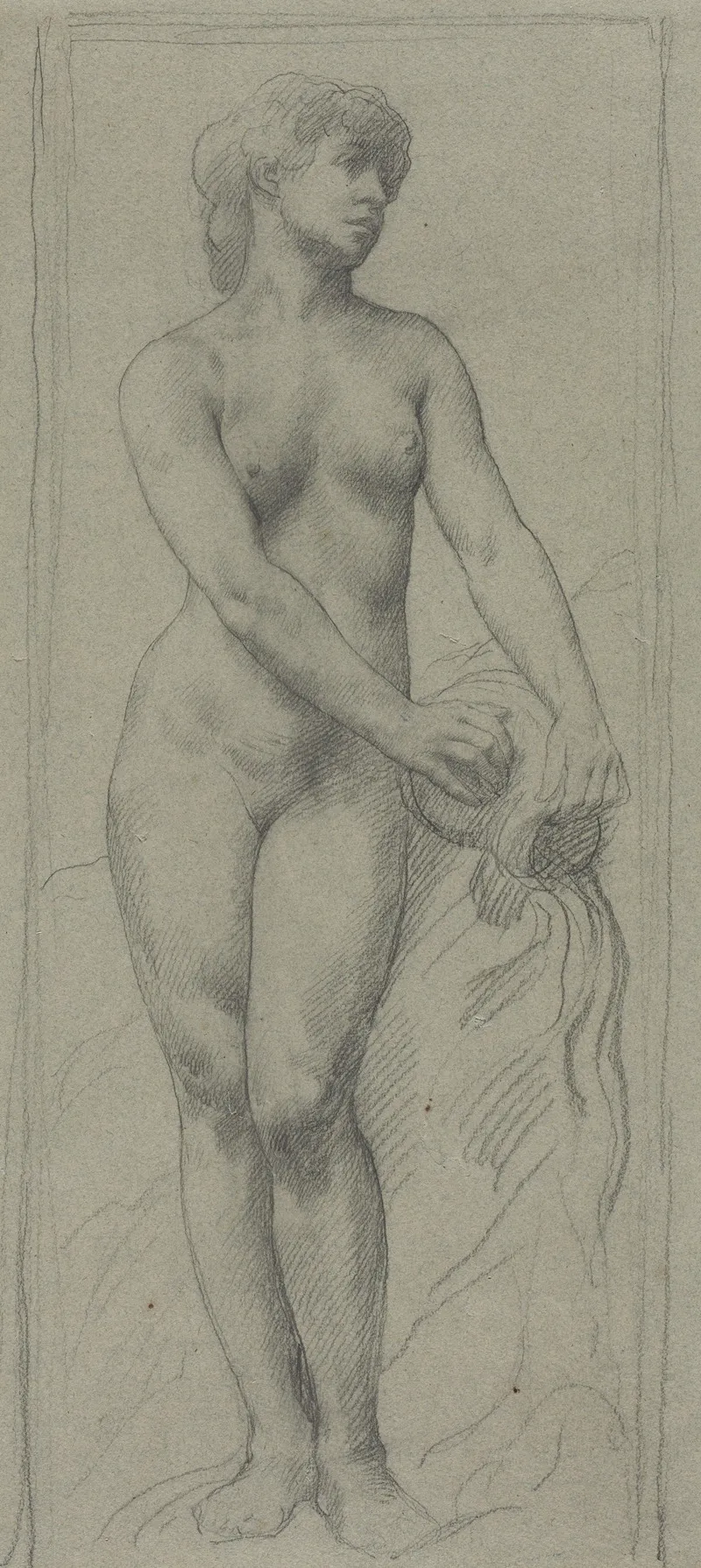 Nude Woman 6 by Alphonse Legros - Canvas Print