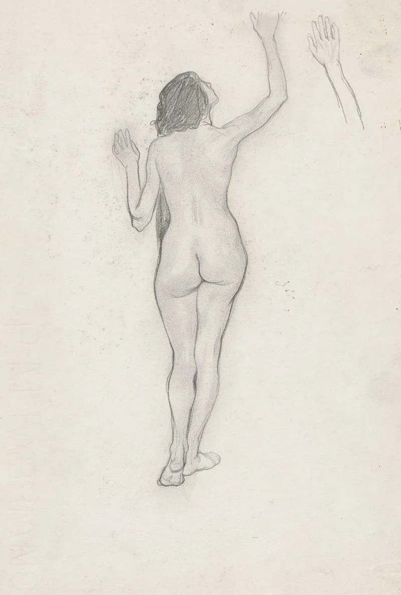 Nude Woman Turned Back