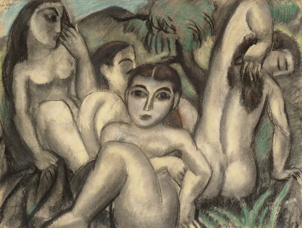 Nudes 3 by Max Weber - Canvas Print