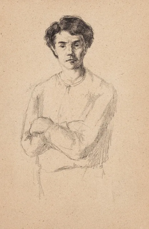 Nuori Mies by Helene Schjerfbeck - Canvas Print